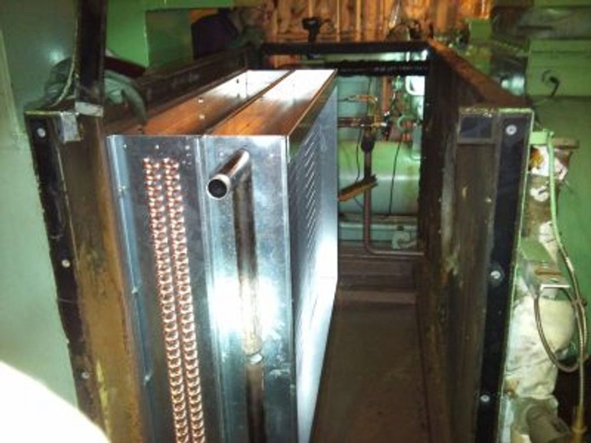 Project: Evaporator coil replacement of ship's air conditioning unit